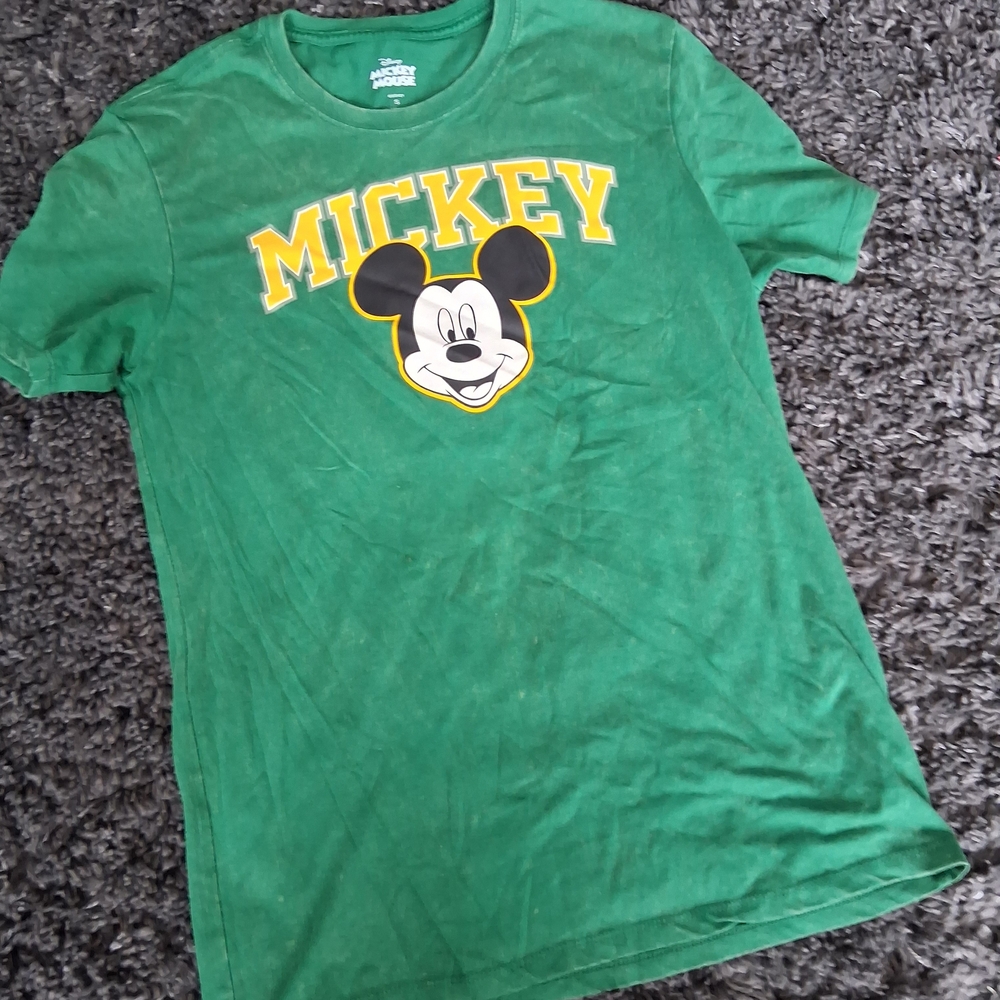 Disney Green Mickey Mouse Kids Tee